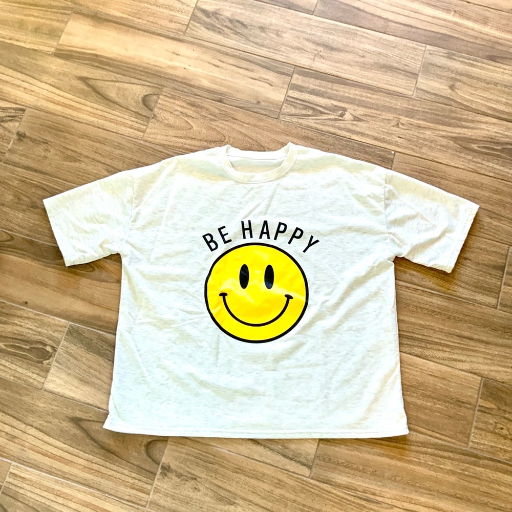 Happy face T over fit free size